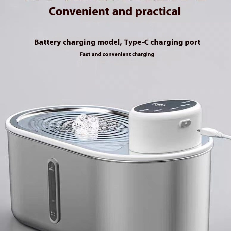 Sensor Stainless Steel Pet Water Fountain