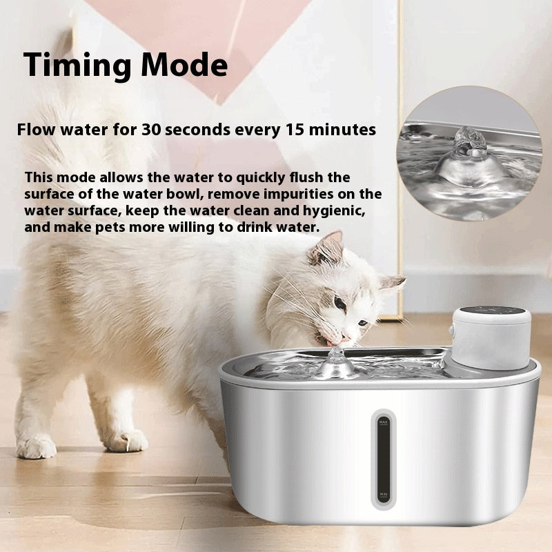 Sensor Stainless Steel Pet Water Fountain