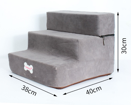 Plush Dog Steps for Bed & Couch
