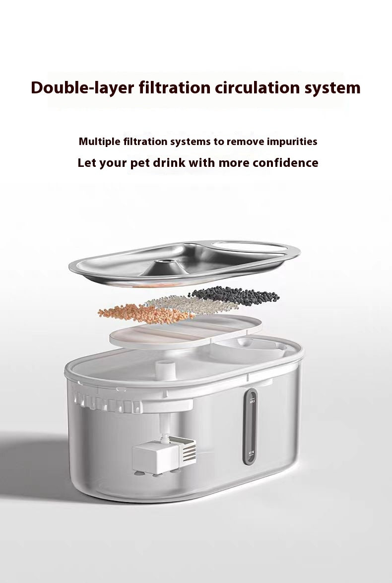 Sensor Stainless Steel Pet Water Fountain