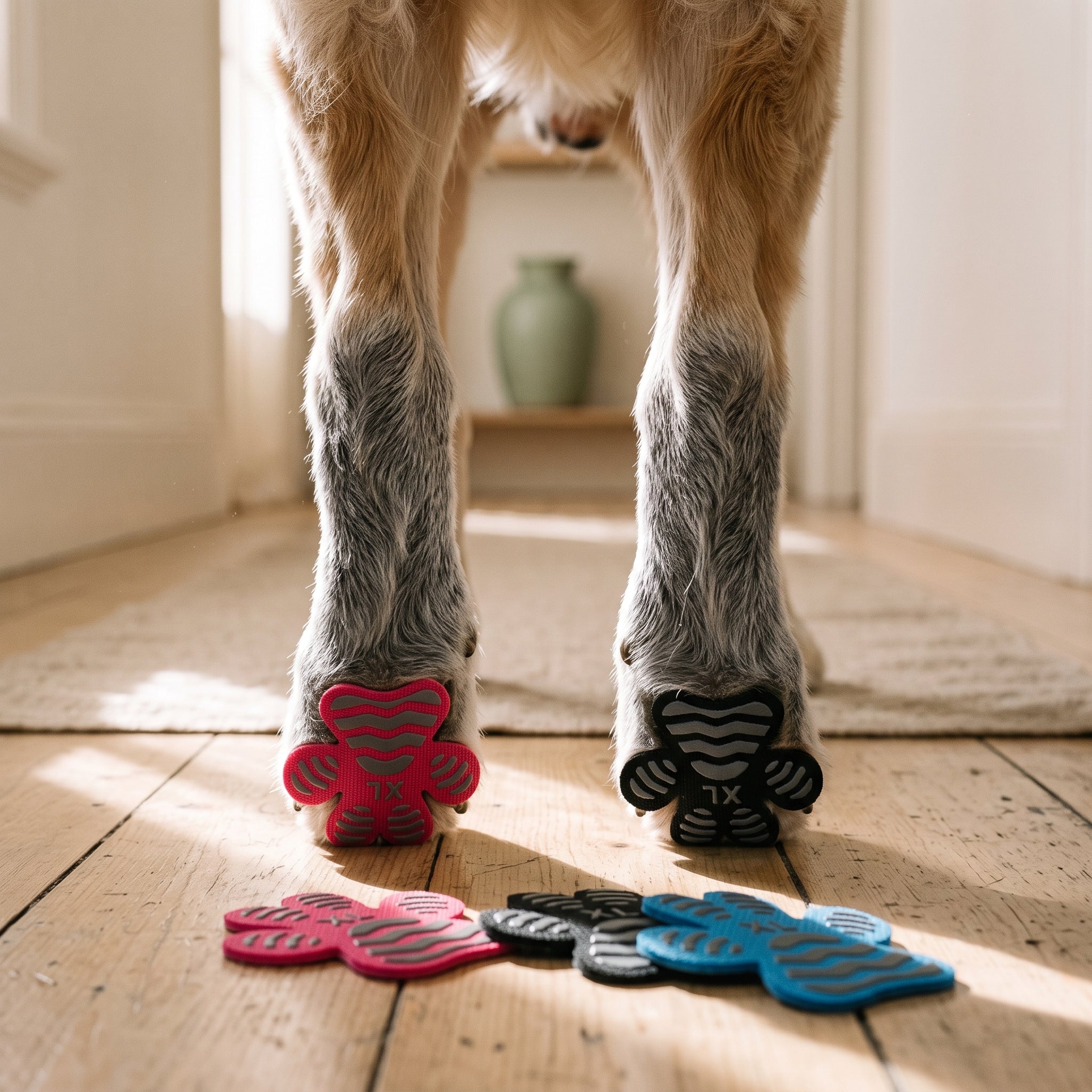 Anti-Slip Dog Paw Grips for Hardwood Floors