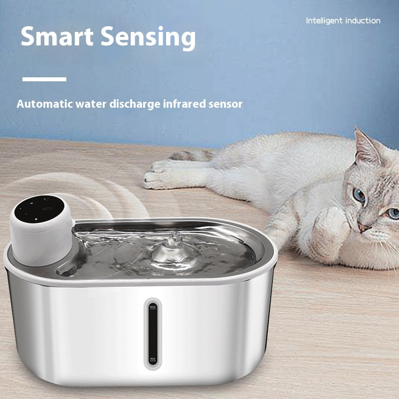 Sensor Stainless Steel Pet Water Fountain