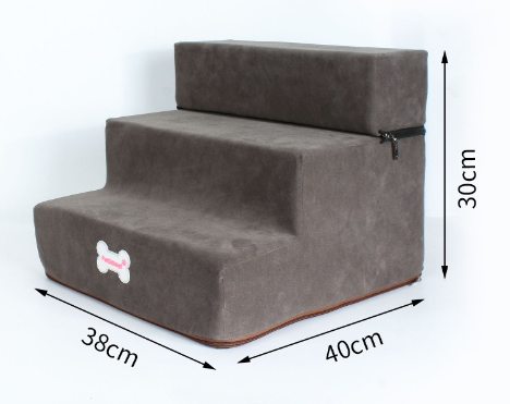 Plush Dog Steps for Bed & Couch